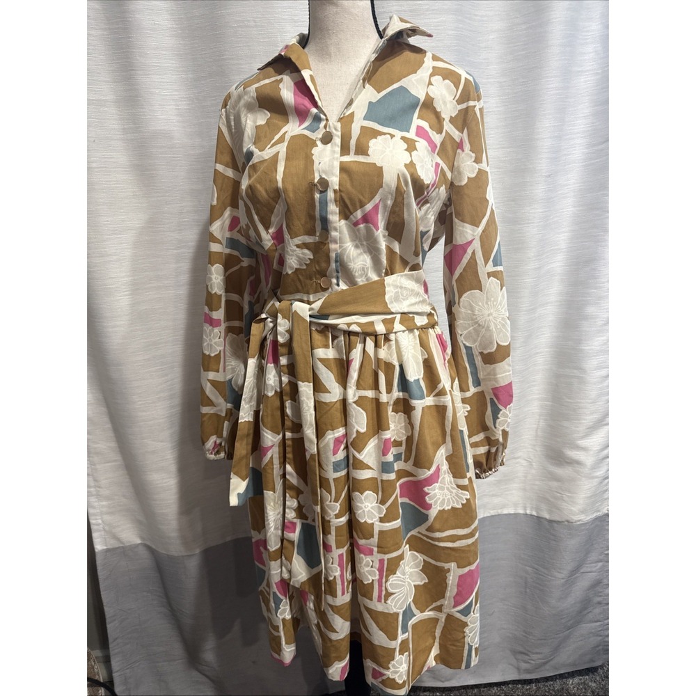 1970's 1 Piece Dress Sears Perma Press Women's SZ 16